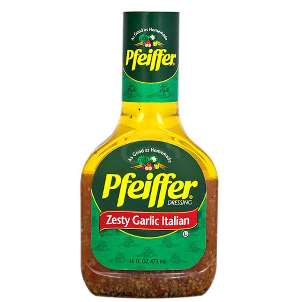 Pfeiffer Zesty Garlic Italian Dressing, 16 Fl Oz | Certo Market