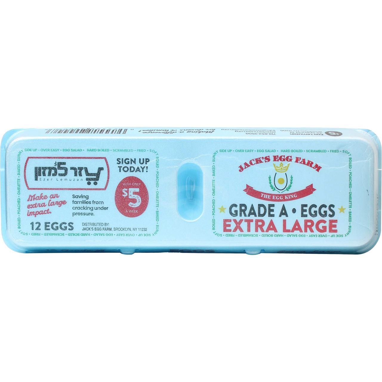 Jack's Egg Farm Grade AA Extra Large Eggs, 27 Oz | Certo Market