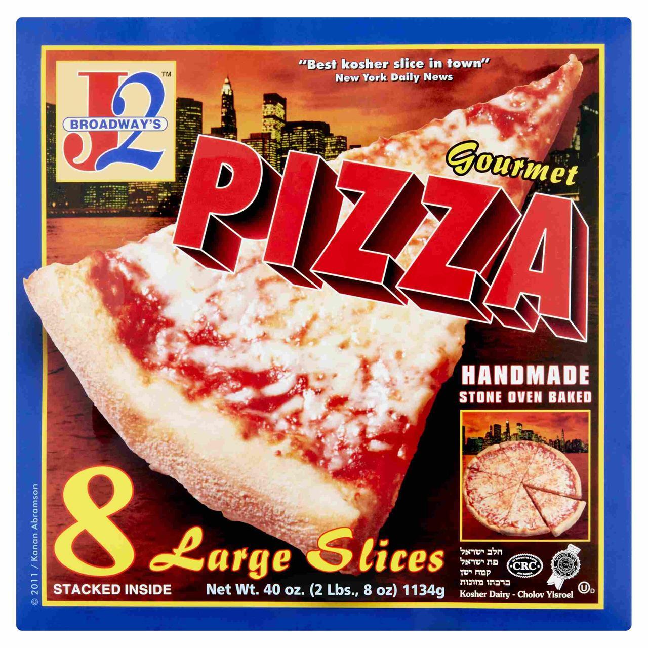 Broadway's J2 Gourmet Pizza, 8 Large Slices, 40 Oz | Certo Market